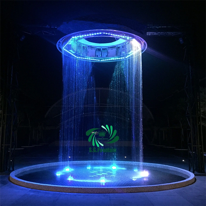 OEM Modern Graphic Digital Stainless Steel Outdoors Park Water Curtains Fountain Accessories