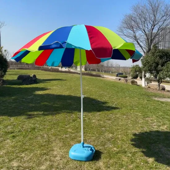 Parasols de plage extérieurs en polyester personnalisés de haute qualité