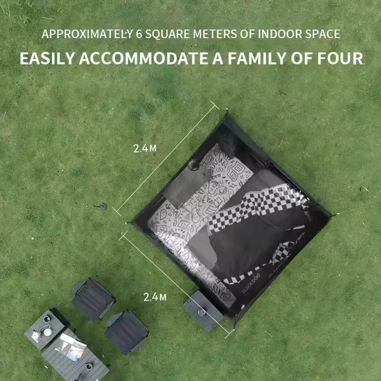 Tente extérieure coupe-vent imperméable portative de camping de plage